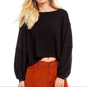 Free People Black Open-back Thermal
